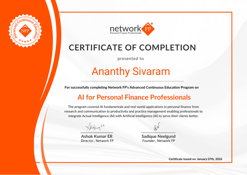 AI in Financial Planning Certificate